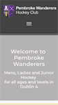 Mobile Screenshot of pembrokewanderers.ie